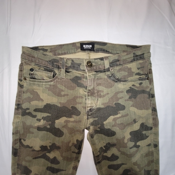 Hudson Krista Super Skinny Crop Camouflage Women's Jeans Size 27 - Picture 3 of 13